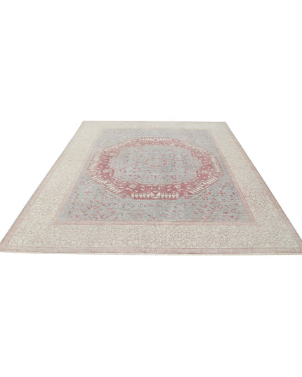 Mamluk 7' 11" X 9' 4" Hand Knotted Wool Rug 7' 11" X 9' 4" (241 X 284) / Blue / Wool