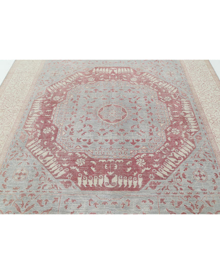 Mamluk 7' 11" X 9' 4" Hand Knotted Wool Rug 7' 11" X 9' 4" (241 X 284) / Blue / Wool