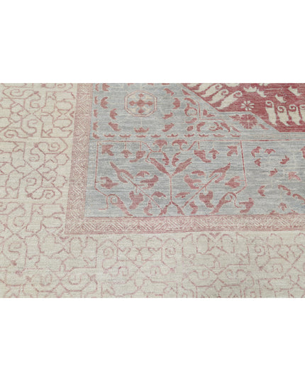 Mamluk 7' 11" X 9' 4" Hand Knotted Wool Rug 7' 11" X 9' 4" (241 X 284) / Blue / Wool