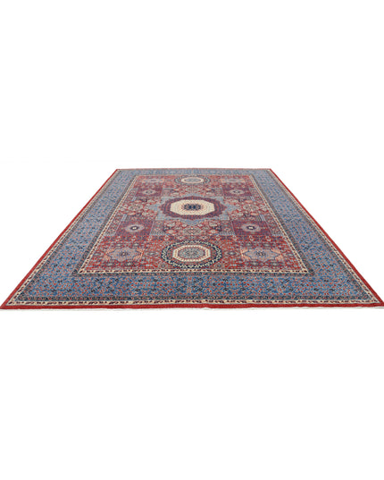 Mamluk 10' 1" X 13' 8" Hand Knotted Wool Rug 10' 1" X 13' 8" (307 X 417) / Red / Wool
