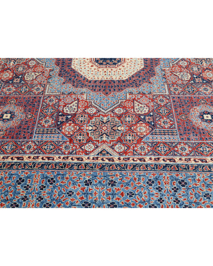 Mamluk 10' 1" X 13' 8" Hand Knotted Wool Rug 10' 1" X 13' 8" (307 X 417) / Red / Wool