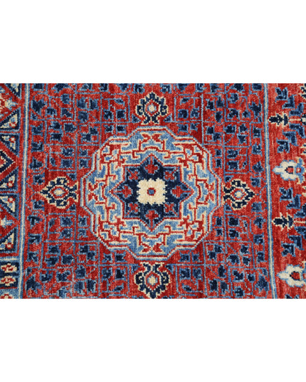 Mamluk 10' 1" X 13' 8" Hand Knotted Wool Rug 10' 1" X 13' 8" (307 X 417) / Red / Wool