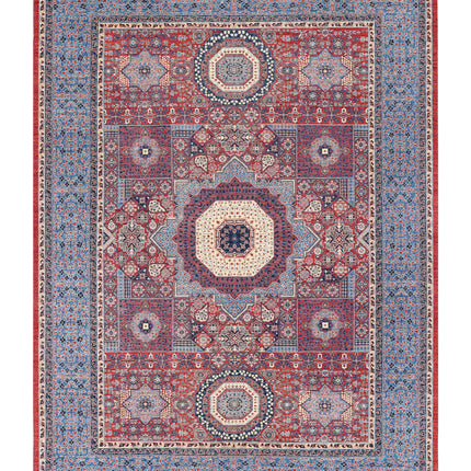 Mamluk 10' 1" X 13' 8" Hand Knotted Wool Rug 10' 1" X 13' 8" (307 X 417) / Red / Wool