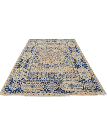 Mamluk 6' 5" X 9' 4" Hand Knotted Wool Rug 6' 5" X 9' 4" (196 X 284) / Tan / Wool