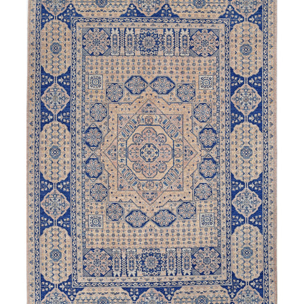 Mamluk 6' 5" X 9' 4" Hand Knotted Wool Rug 6' 5" X 9' 4" (196 X 284) / Tan / Wool