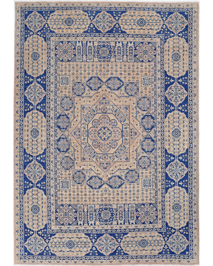 Mamluk 6' 5" X 9' 4" Hand Knotted Wool Rug 6' 5" X 9' 4" (196 X 284) / Tan / Wool