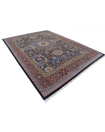 Mamluk 8' 11" X 12' 1" Hand Knotted Wool Rug 8' 11" X 12' 1" (272 X 368) / Blue / Wool