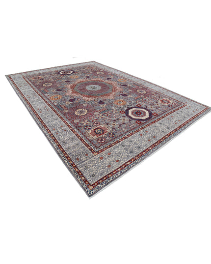 Mamluk 9' 11" X 14' 0" Hand Knotted Wool Rug 9' 11" X 14' 0" (302 X 427) / Grey / Wool