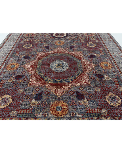 Mamluk 9' 11" X 14' 0" Hand Knotted Wool Rug 9' 11" X 14' 0" (302 X 427) / Grey / Wool