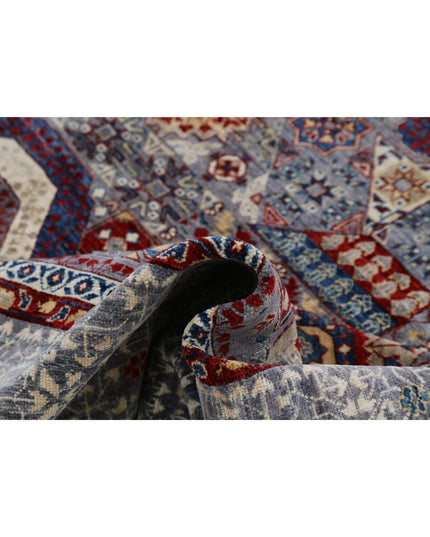 Mamluk 9' 11" X 14' 0" Hand Knotted Wool Rug 9' 11" X 14' 0" (302 X 427) / Grey / Wool