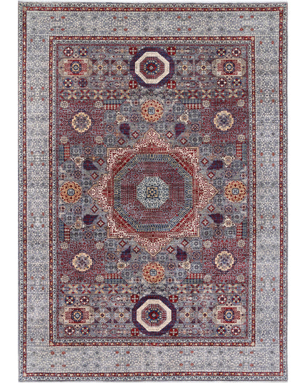 Mamluk 9' 11" X 14' 0" Hand Knotted Wool Rug 9' 11" X 14' 0" (302 X 427) / Grey / Wool