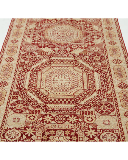 Mamluk 3' 7" X 11' 3" Hand Knotted Wool Rug 3' 7" X 11' 3" (109 X 343) / Red / Wool