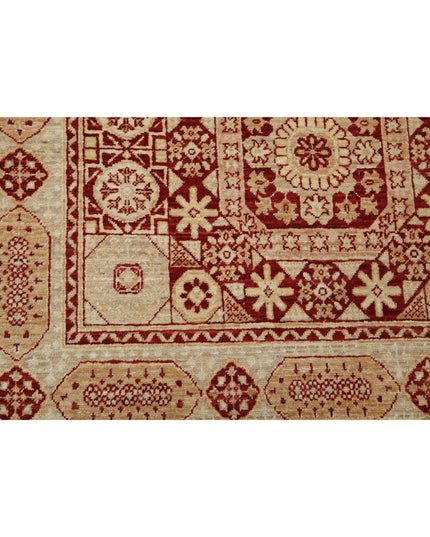 Mamluk 3' 7" X 11' 3" Hand Knotted Wool Rug 3' 7" X 11' 3" (109 X 343) / Red / Wool