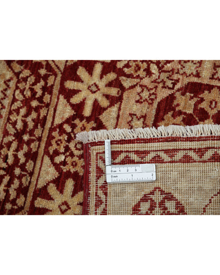 Mamluk 3' 7" X 11' 3" Hand Knotted Wool Rug 3' 7" X 11' 3" (109 X 343) / Red / Wool