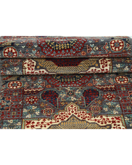 Mamluk 2' 7" X 9' 9" Hand Knotted Wool Rug 2' 7" X 9' 9" (79 X 297) / Grey / Wool