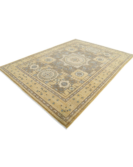 Mamluk 7' 10" X 10' 10" Hand Knotted Wool Rug 7' 10" X 10' 10" (239 X 330) / Gold / Wool
