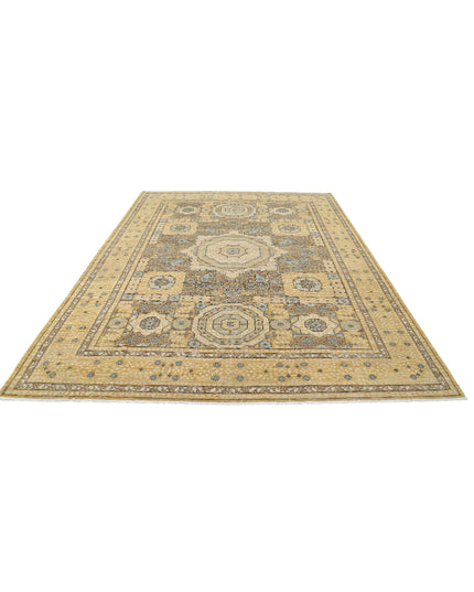 Mamluk 7' 10" X 10' 10" Hand Knotted Wool Rug 7' 10" X 10' 10" (239 X 330) / Gold / Wool