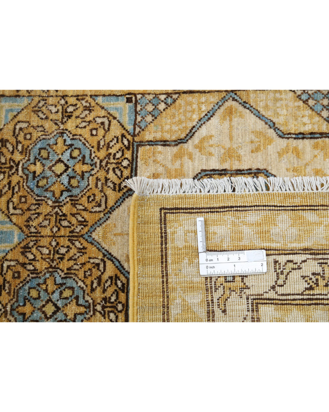Mamluk 7' 10" X 10' 10" Hand Knotted Wool Rug 7' 10" X 10' 10" (239 X 330) / Gold / Wool