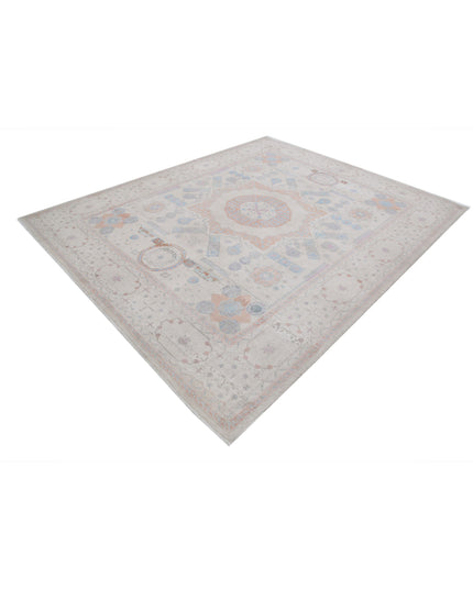 Mamluk 7' 11" X 9' 9" Hand Knotted Wool Rug 7' 11" X 9' 9" (241 X 297) / Ivory / Wool