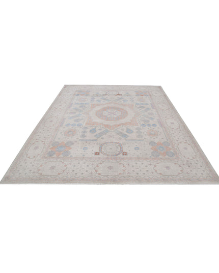 Mamluk 7' 11" X 9' 9" Hand Knotted Wool Rug 7' 11" X 9' 9" (241 X 297) / Ivory / Wool