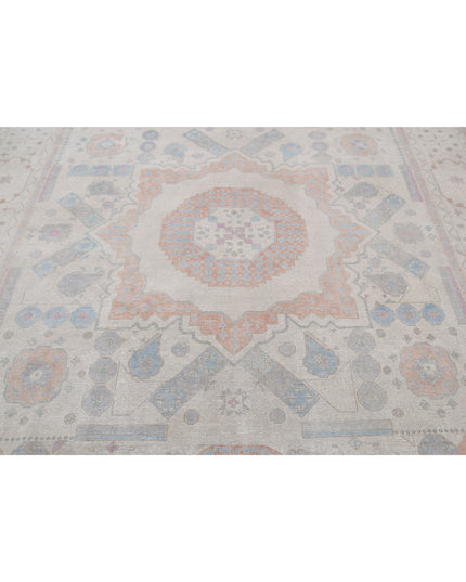 Mamluk 7' 11" X 9' 9" Hand Knotted Wool Rug 7' 11" X 9' 9" (241 X 297) / Ivory / Wool