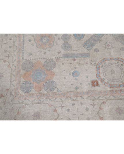 Mamluk 7' 11" X 9' 9" Hand Knotted Wool Rug 7' 11" X 9' 9" (241 X 297) / Ivory / Wool