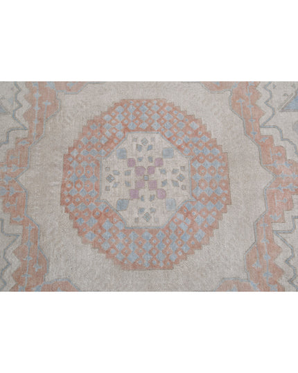 Mamluk 7' 11" X 9' 9" Hand Knotted Wool Rug 7' 11" X 9' 9" (241 X 297) / Ivory / Wool