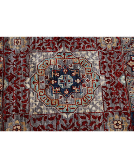Mamluk 8' 9" X 12' 3" Hand Knotted Wool Rug 8' 9" X 12' 3" (267 X 373) / Grey / Wool