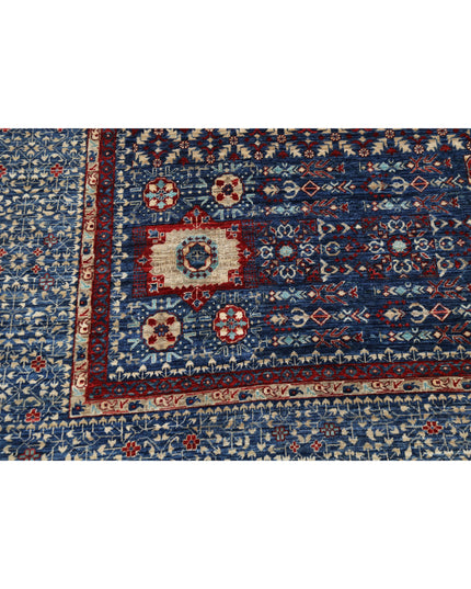 Mamluk 9' 11" X 13' 11" Hand Knotted Wool Rug 9' 11" X 13' 11" (302 X 424) / Blue / Wool