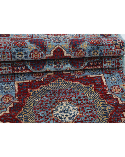 Mamluk 2' 7" X 9' 9" Hand Knotted Wool Rug 2' 7" X 9' 9" (79 X 297) / Blue / Wool