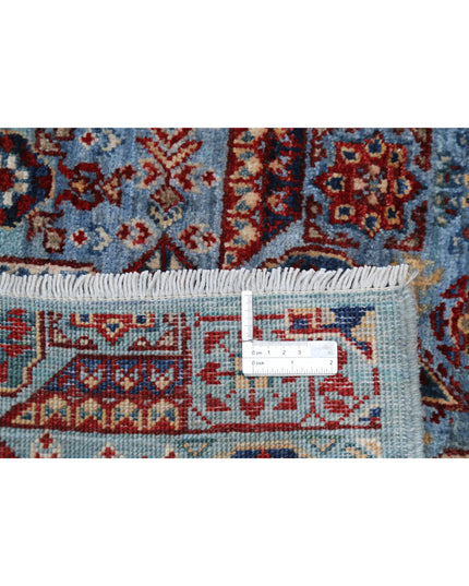 Mamluk 2' 7" X 9' 9" Hand Knotted Wool Rug 2' 7" X 9' 9" (79 X 297) / Blue / Wool