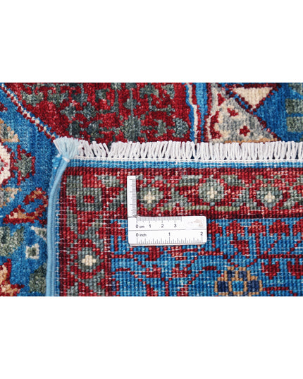 Mamluk 8' 1" X 9' 9" Hand Knotted Wool Rug 8' 1" X 9' 9" (246 X 297) / Blue / Wool