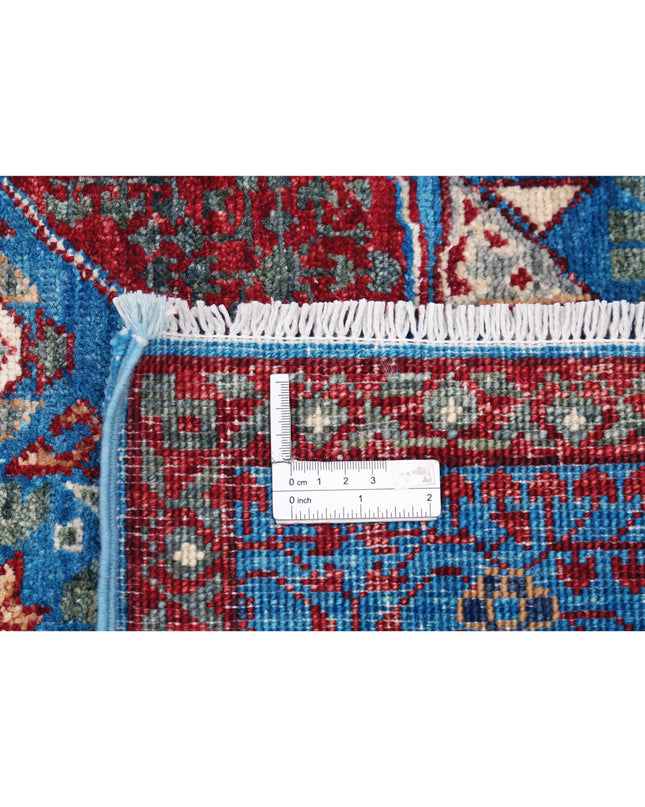 Mamluk 8' 1" X 9' 9" Hand Knotted Wool Rug 8' 1" X 9' 9" (246 X 297) / Blue / Wool