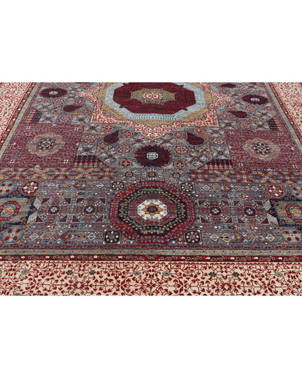 Mamluk 10' 1" X 14' 0" Hand Knotted Wool Rug 10' 1" X 14' 0" (307 X 427) / Grey / Wool