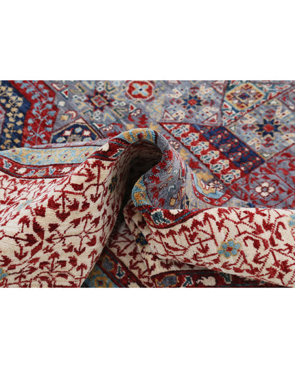 Mamluk 10' 1" X 14' 0" Hand Knotted Wool Rug 10' 1" X 14' 0" (307 X 427) / Grey / Wool