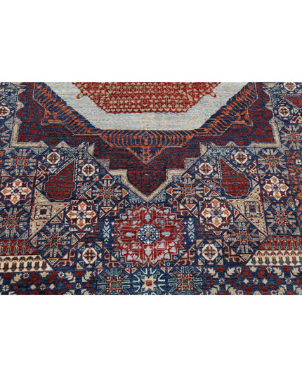 Mamluk 9' 0" X 11' 11" Hand Knotted Wool Rug 9' 0" X 11' 11" (274 X 363) / Blue / Wool