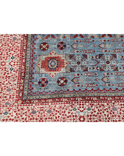 Mamluk 9' 10" X 13' 9" Hand Knotted Wool Rug 9' 10" X 13' 9" (300 X 419) / Blue / Wool