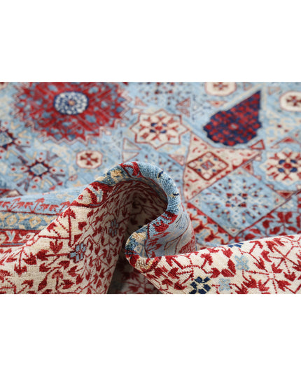 Mamluk 9' 10" X 13' 9" Hand Knotted Wool Rug 9' 10" X 13' 9" (300 X 419) / Blue / Wool