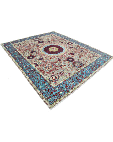 Mamluk 8' 2" X 9' 10" Hand Knotted Wool Rug 8' 2" X 9' 10" (249 X 300) / Grey / Wool