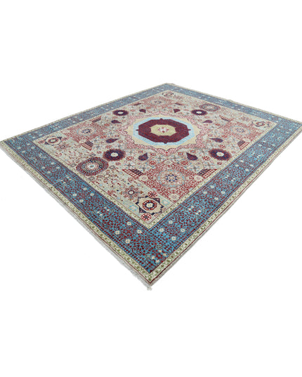 Mamluk 8' 2" X 9' 10" Hand Knotted Wool Rug 8' 2" X 9' 10" (249 X 300) / Grey / Wool