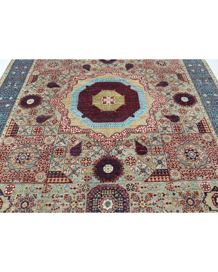 Mamluk 8' 2" X 9' 10" Hand Knotted Wool Rug 8' 2" X 9' 10" (249 X 300) / Grey / Wool