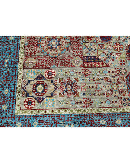 Mamluk 8' 2" X 9' 10" Hand Knotted Wool Rug 8' 2" X 9' 10" (249 X 300) / Grey / Wool