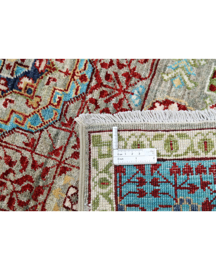 Mamluk 8' 2" X 9' 10" Hand Knotted Wool Rug 8' 2" X 9' 10" (249 X 300) / Grey / Wool