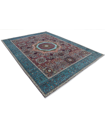 Mamluk 9' 1" X 12' 3" Hand Knotted Wool Rug 9' 1" X 12' 3" (277 X 373) / Grey / Wool