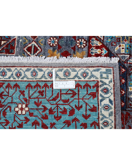 Mamluk 9' 1" X 12' 3" Hand Knotted Wool Rug 9' 1" X 12' 3" (277 X 373) / Grey / Wool