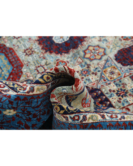 Mamluk 10' 0" X 13' 10" Hand Knotted Wool Rug 10' 0" X 13' 10" (305 X 422) / Grey / Wool