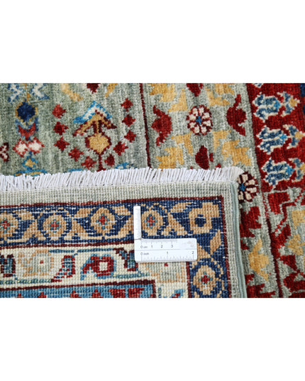 Mamluk 10' 0" X 13' 10" Hand Knotted Wool Rug 10' 0" X 13' 10" (305 X 422) / Grey / Wool