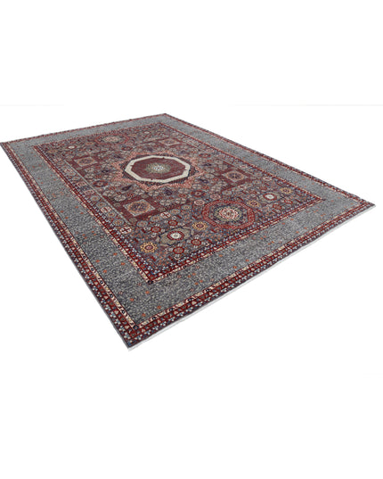 Mamluk 9' 0" X 11' 9" Hand Knotted Wool Rug 9' 0" X 11' 9" (274 X 358) / Grey / Wool