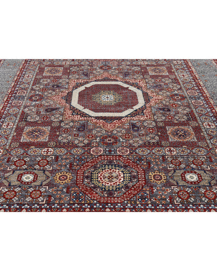 Mamluk 9' 0" X 11' 9" Hand Knotted Wool Rug 9' 0" X 11' 9" (274 X 358) / Grey / Wool