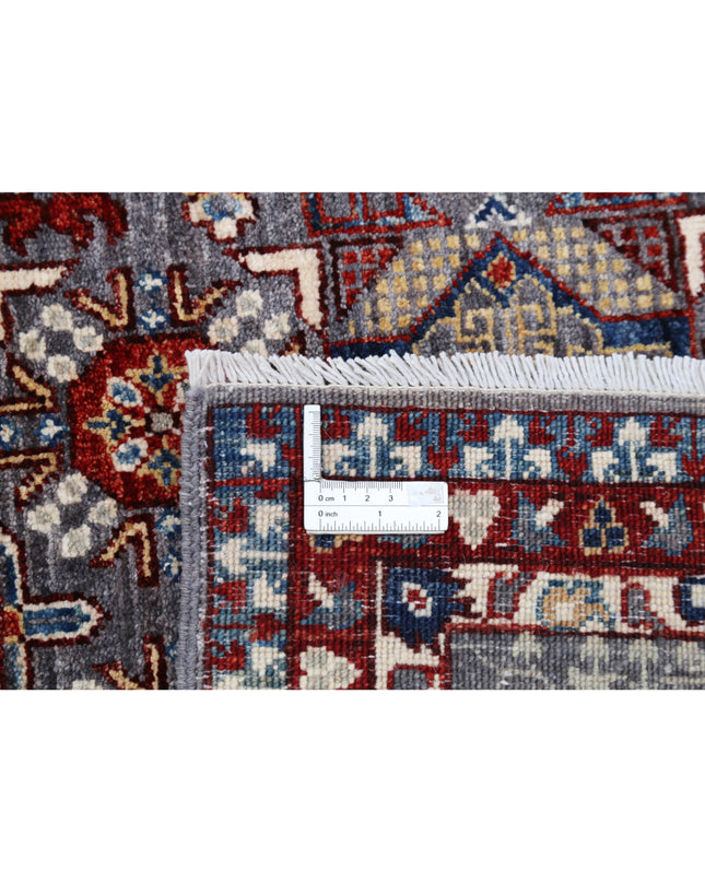 Mamluk 9' 0" X 11' 9" Hand Knotted Wool Rug 9' 0" X 11' 9" (274 X 358) / Grey / Wool